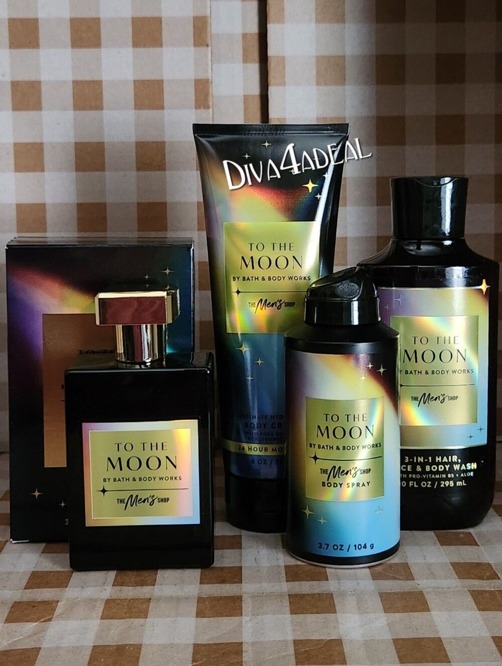 Bath & Body Works TO THE MOON 4PC Men’s Collection Bundle